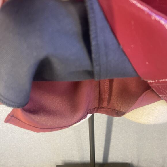 🍷 BCBGeneration Burgundy Pleather Mini Dress NWT - Picture 13 of 16